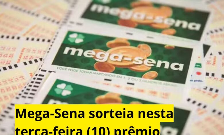 Mega-Sena sorteia nesta terça-feira (10) prêmio estimado em R$ 3,5 milhões