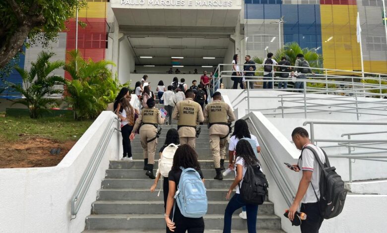 policiamento escolar Bahia
