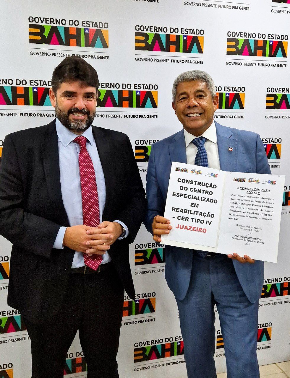 Governador da Bahia autoriza centro de reabilitação em Juazeiro