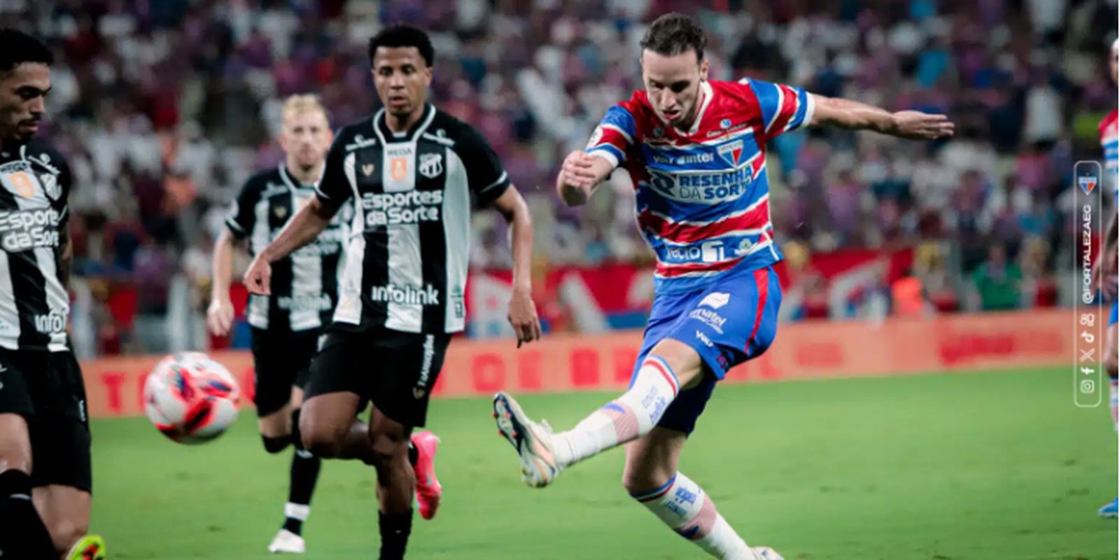 Fortaleza e Ceará empatam em 1 a 1 na primeira final do Cearense