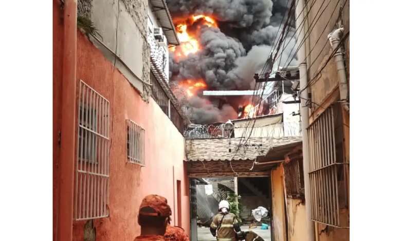 incendio galpao ramos