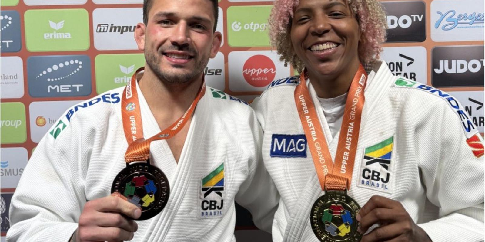 Rafaela Silva e Daniel Cargnin levam 2 medalhas para o judô brasileiro na Áustria