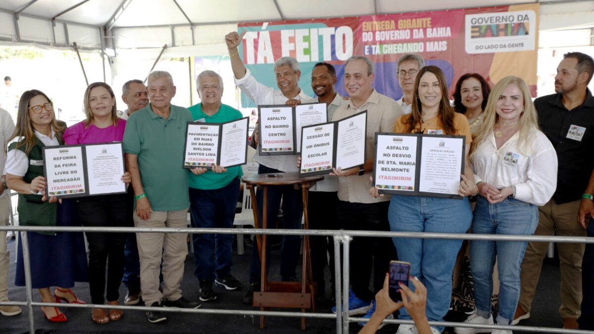 Governo da Bahia reforça acesso à água e saúde em Itagimirim