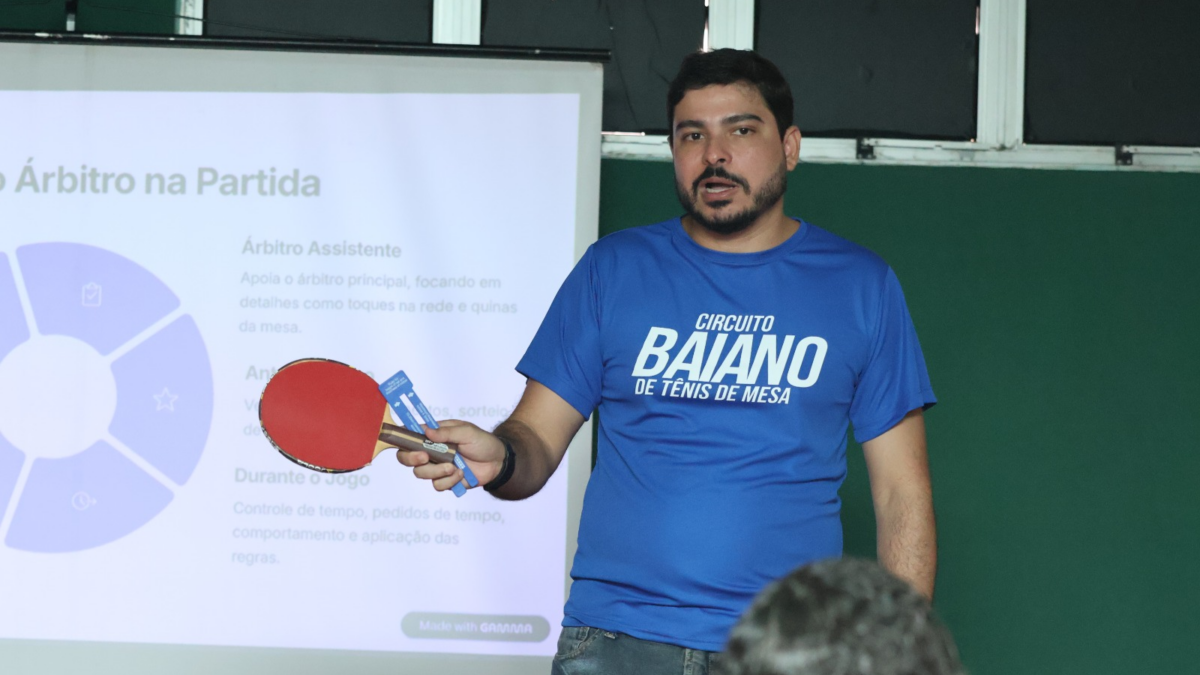 Federação Baiana promove curso de arbitragem para tênis de mesa