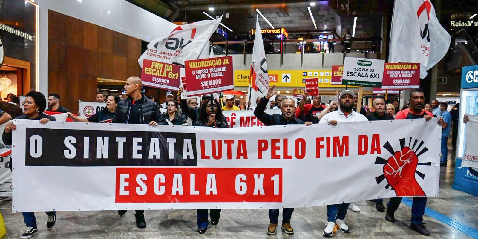 Guarulhos: trabalhadores exigem fim da escala 6×1 por qualidade de vida