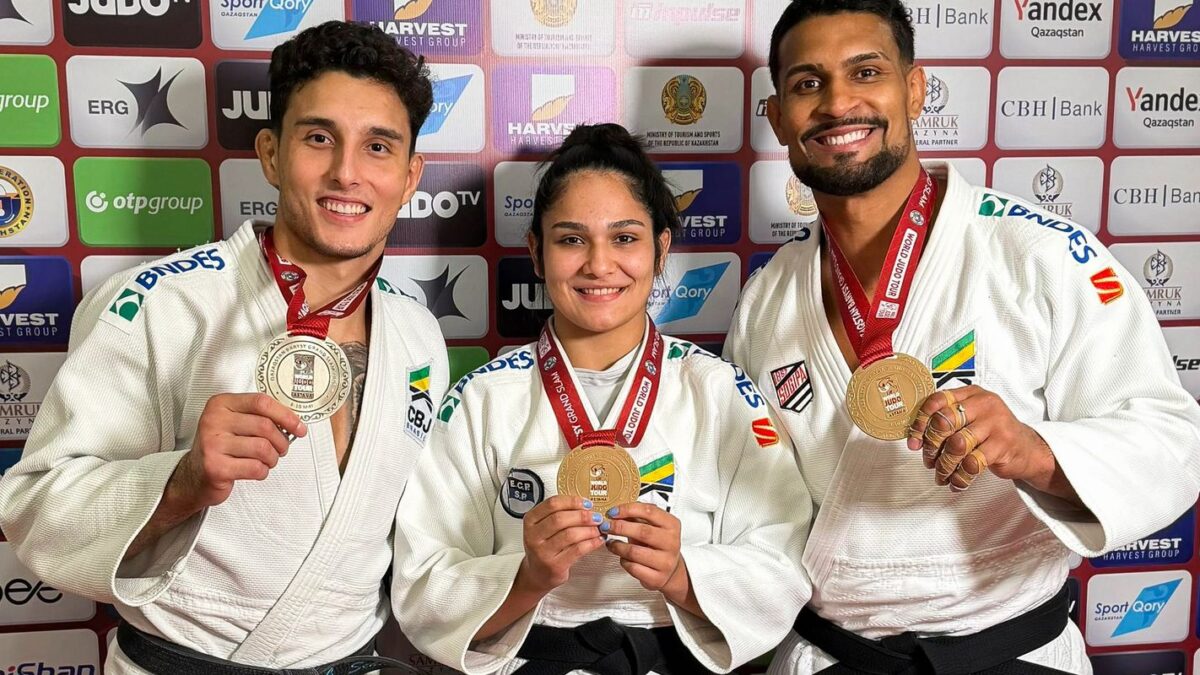 Brasil conquista sete medalhas no Grand Slam de Astana de judô